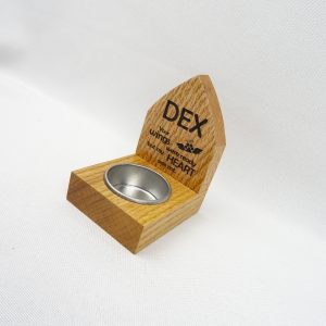 Backed Memorial Candle Holder