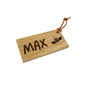 Personalised Oak Keyring