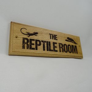 "The Reptile Room" Plaque