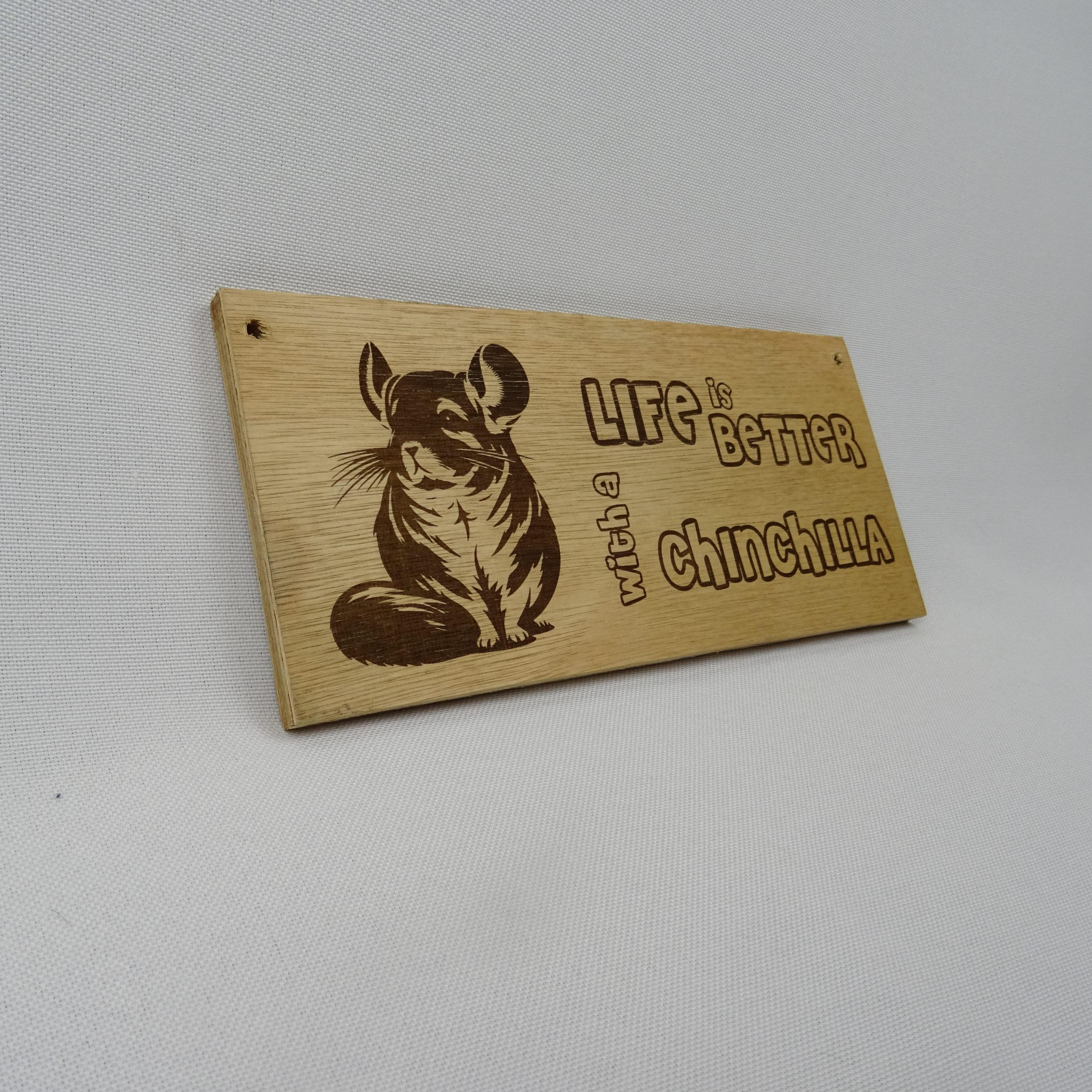 Hanging Sign 'Life Is Better With A Chinchilla' - Image 2