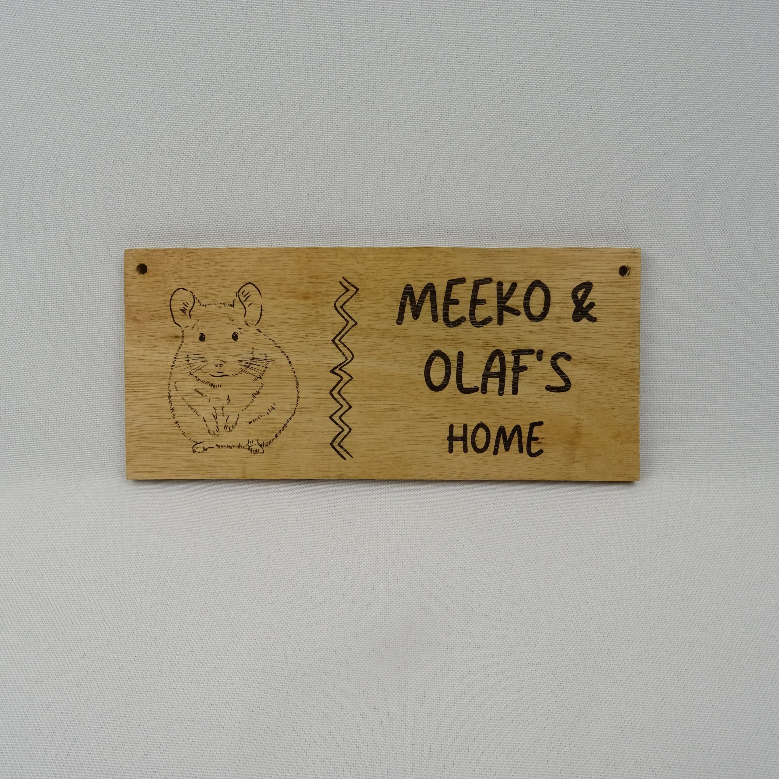 Personalised Hanging Sign - Chinchilla - Image 3