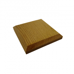 Oak Display Plinth - Square (Chamfered Edging)