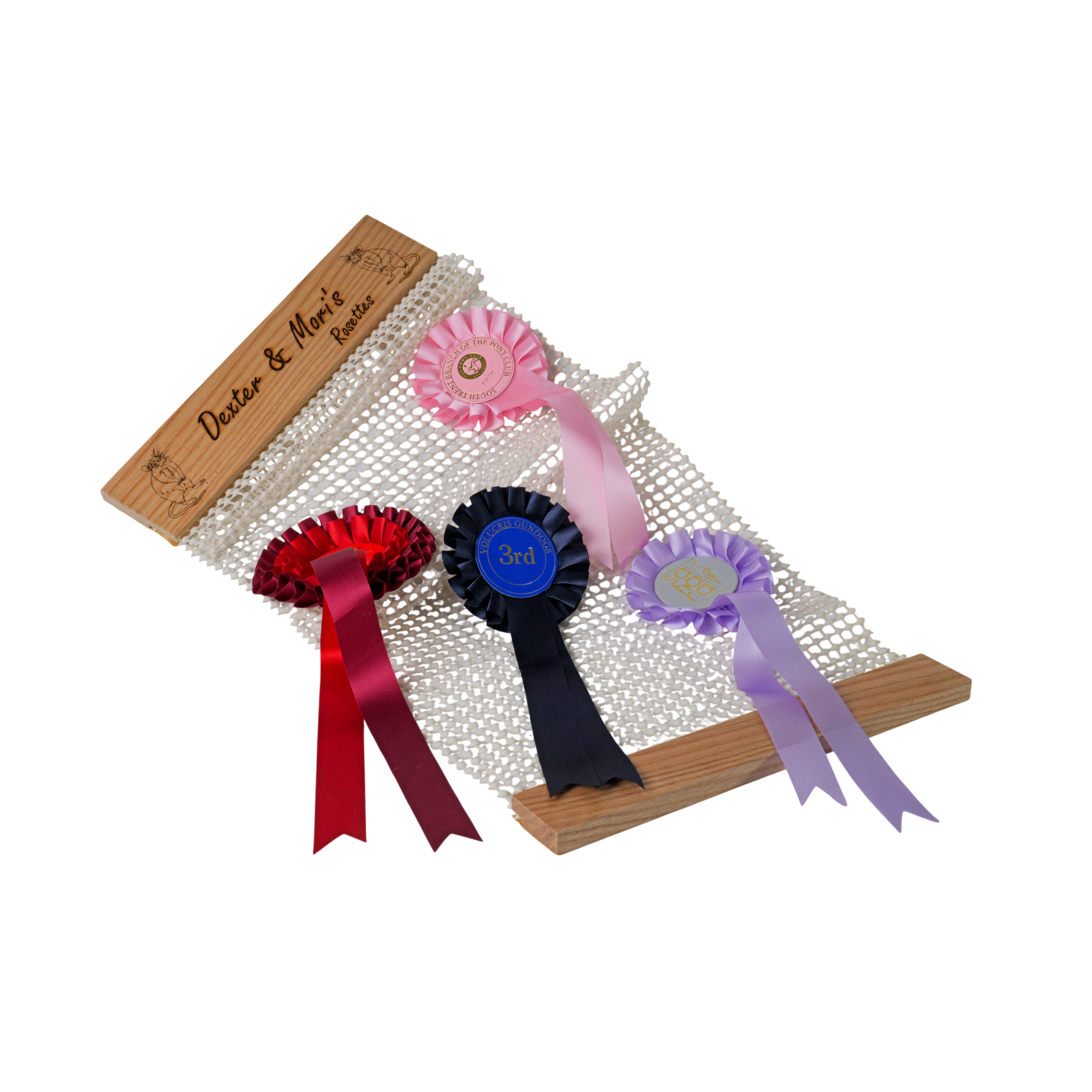 Personalised Oak Rosette Holder - Image 2
