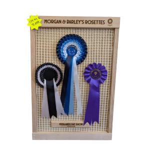 Personalised Superior Oak Rosette Holder